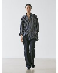 MASSIMO DUTTI - Striped Flowing Shirt With Pocket Detail - Lyst