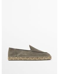 MASSIMO DUTTI - Espadrilles Met Gestikte Boord - Lyst