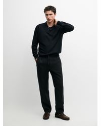 MASSIMO DUTTI - Linen Jogger Fit Pants - Lyst