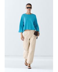 MASSIMO DUTTI - Wool Blend Round Neck Sweater - Lyst