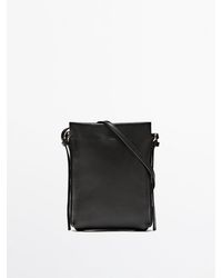 MASSIMO DUTTI - Nappa Leather Mini Crossbody Bag - Lyst