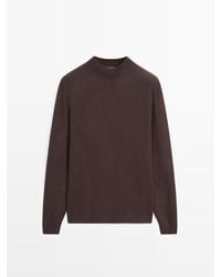 MASSIMO DUTTI - Tricot Trui Van Wolmix Met Ronde Hals - Lyst