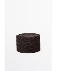 MASSIMO DUTTI - Raffia Pillbox Hat - Lyst