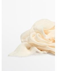 MASSIMO DUTTI - Plain 100% Linen Scarf - Lyst