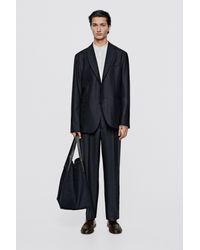 MASSIMO DUTTI - Wool Blend Suit Blazer - Lyst