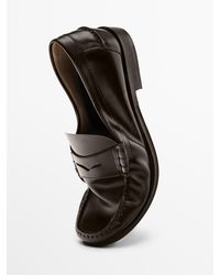 MASSIMO DUTTI - Lederloafer - Lyst