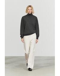MASSIMO DUTTI - 100% Cashmere High Neck Knit Sweater - Lyst