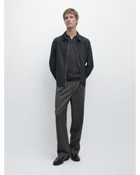 MASSIMO DUTTI - Short Technical Fabric Jacket - Lyst