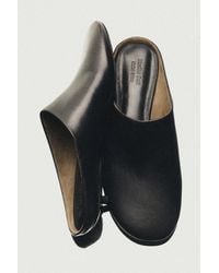 MASSIMO DUTTI - Low-Heel Leather Mule - Lyst