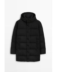 MASSIMO DUTTI - Donsjack Met Capuchon - Lyst