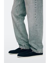 MASSIMO DUTTI - Soft Split Leather Loafers - Lyst
