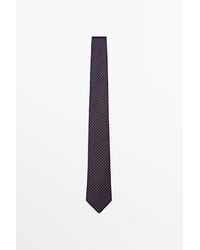 MASSIMO DUTTI - 100% Silk Polka Dot Tie - Lyst