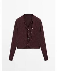 MASSIMO DUTTI - Multiway-Strickcardigan Aus 100 Wolle - Lyst
