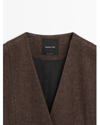MASSIMO DUTTI - Chaleco Traje Lino - Lyst
