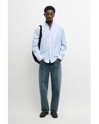 MASSIMO DUTTI - 100% Cotton Regular Fit Striped Shirt - Lyst