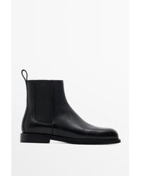 MASSIMO DUTTI - Leather Chelsea Boots - Lyst