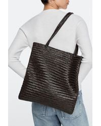 MASSIMO DUTTI - Borsa Tote Media Intrecciata - Lyst