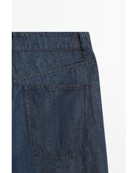 MASSIMO DUTTI - 100% Linen Wide-Leg Jeans - Lyst