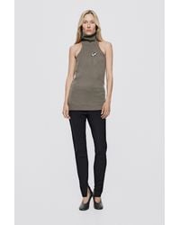 MASSIMO DUTTI - Skinny Fit Pants With Zip Hem - Lyst