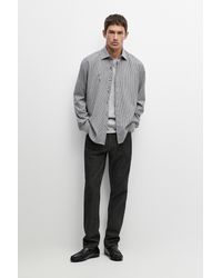 MASSIMO DUTTI - 100% Wool Regular Fit Check Shirt - Lyst