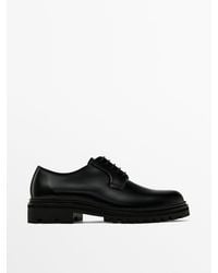 MASSIMO DUTTI - Leather Track Sole Shoes - Lyst