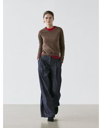 MASSIMO DUTTI - Lightweight High-Waist Wide-Leg Jeans - Lyst