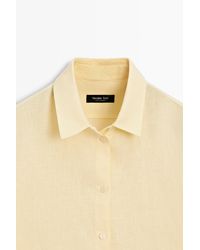 MASSIMO DUTTI - Camisa Fluida 100% Lino - Lyst
