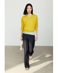 MASSIMO DUTTI - 100% Cashmere Knit Sweater - Lyst