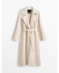 Brown S WOMEN FASHION Coats Combined Massimo Dutti Long coat discount 77% 