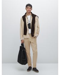 MASSIMO DUTTI - Pantaloni Slim Fit Strutturati - Lyst