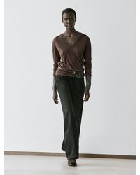 MASSIMO DUTTI - Straight-Leg High-Waist Jeans - Lyst