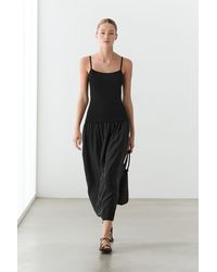 MASSIMO DUTTI - Combined Strap Midi Dress - Lyst