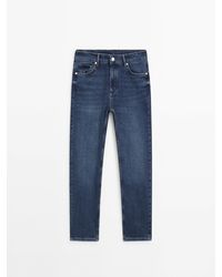 MASSIMO DUTTI - Mid-Waist Slim-Cropped-Fit Jeans - Lyst
