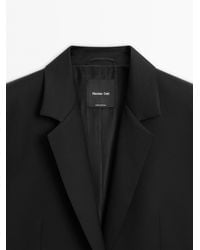 MASSIMO DUTTI - 100% Extra Fine Wool Two-Button Blazer - Lyst