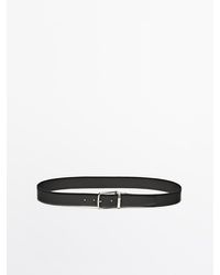 MASSIMO DUTTI - Reversible Riem Van Nappaleer - Lyst