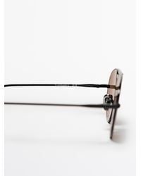 MASSIMO DUTTI - Metal Aviator Sunglasses - Lyst