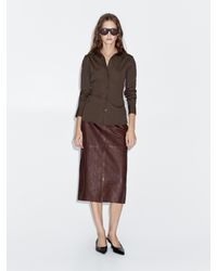 MASSIMO DUTTI - Camisa Strech Mezcla Algodón - Lyst