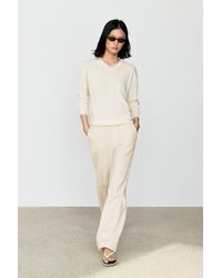 MASSIMO DUTTI - 100% Cashmere Knit Sweater - Lyst