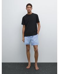 MASSIMO DUTTI - Pijama Camiseta Manga Corta Pantalón Rayas - Lyst