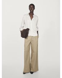 MASSIMO DUTTI - Flowing Satin Shirt - Lyst