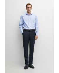 MASSIMO DUTTI - 100% Slim Fit Striped Shirt - Lyst