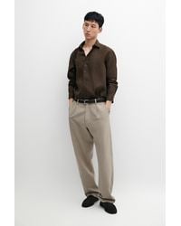 MASSIMO DUTTI - Camicia Slim Fit 100% Lino - Lyst