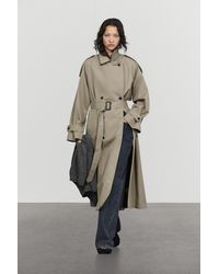 MASSIMO DUTTI - Double-Breasted Trench Coat - Lyst