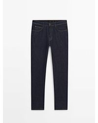 MASSIMO DUTTI - Tapered Fit Rinse Wash Jeans - Lyst