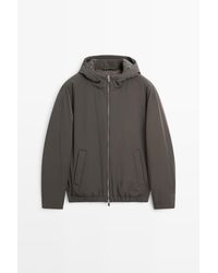 MASSIMO DUTTI - Licht Donsjack Met Capuchon - Lyst