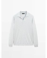 MASSIMO DUTTI - Tricot Polotrui Van Katoenmix - Lyst
