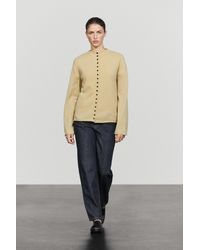 MASSIMO DUTTI - Wool-Blend Knit Cardigan With Buttons - Lyst