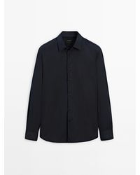 MASSIMO DUTTI - Slim Fit Stretch Overhemd - Lyst
