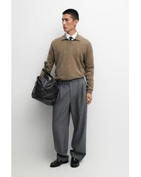 MASSIMO DUTTI - 100% Cashmere Knit Polo Sweater - Lyst