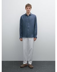 MASSIMO DUTTI - Chemise Regular Fit 100 Lin - Lyst